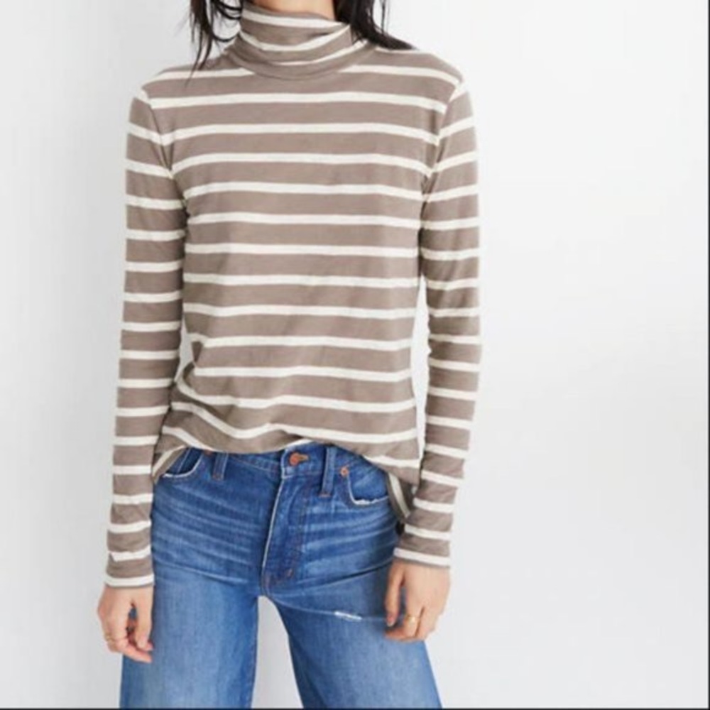 Madewell Striped Turtleneck